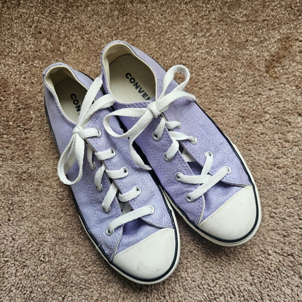 Converse Purple Low-Top Sneakers - Picture 2 of 5